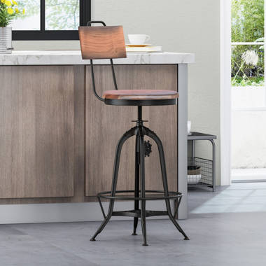 Leavitt adjustable height 2024 swivel bar stool